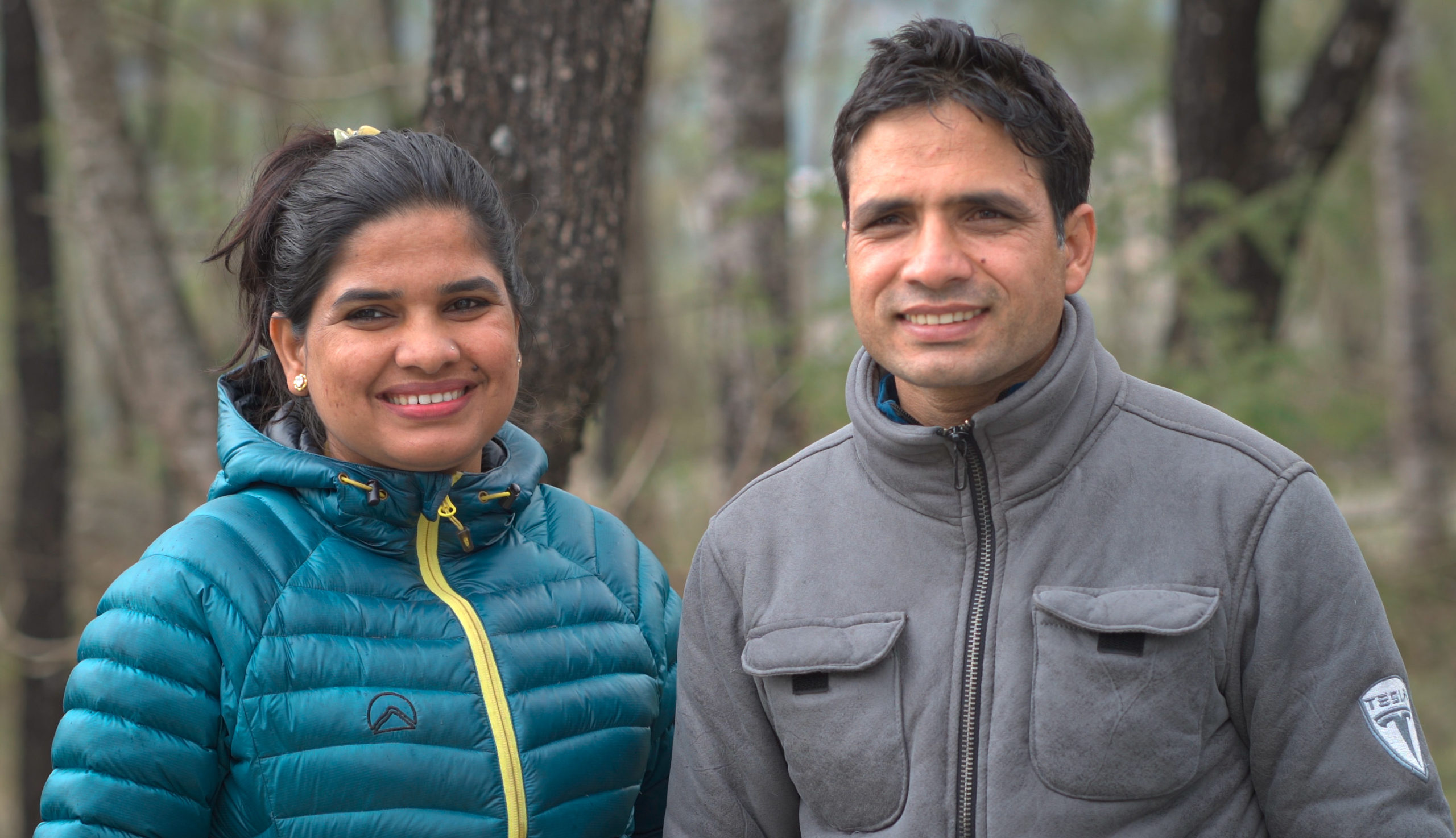 Keshab And Junu Portrait Smiling