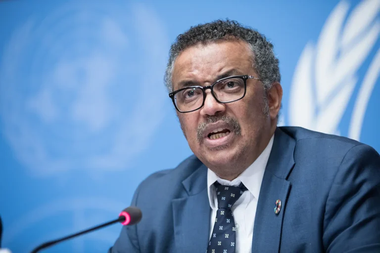Tedros looks on as UN Member States negotiate the WHO pandemic treaty. ADF International assisted in removing language about 'infodemics'.