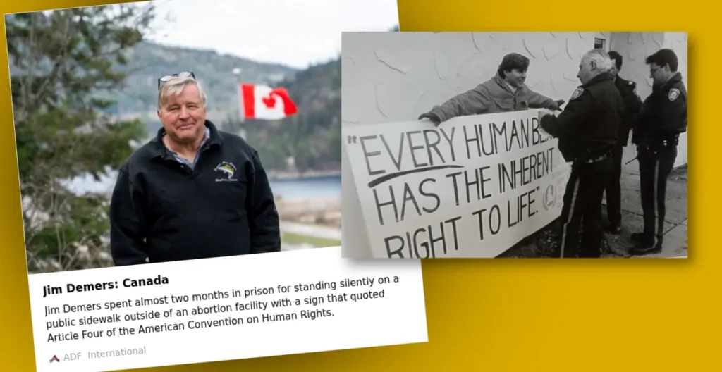 Jim Demers is a Canadian pro-lifer who deserves justice.