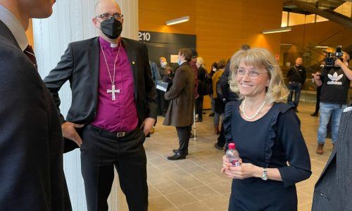 Päivi Räsänen and Bishop Juhana Pohjola